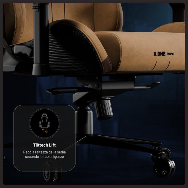 Sedia gaming in tessuto marrone, Normal Size: Diablo X.One Prime Camel Brown