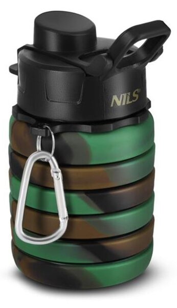 Borraccia pieghevole in silicone military