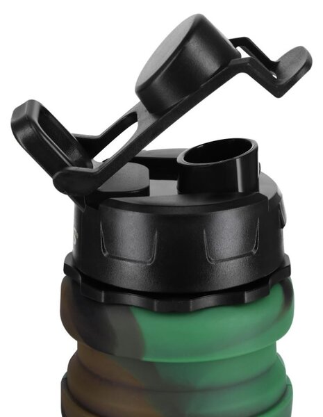 Borraccia pieghevole in silicone military