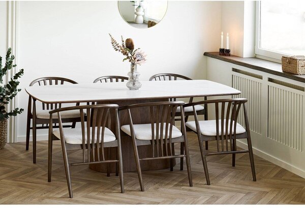 Tavolo da pranzo con piano in ceramica 90x200 cm Noli – House Nordic