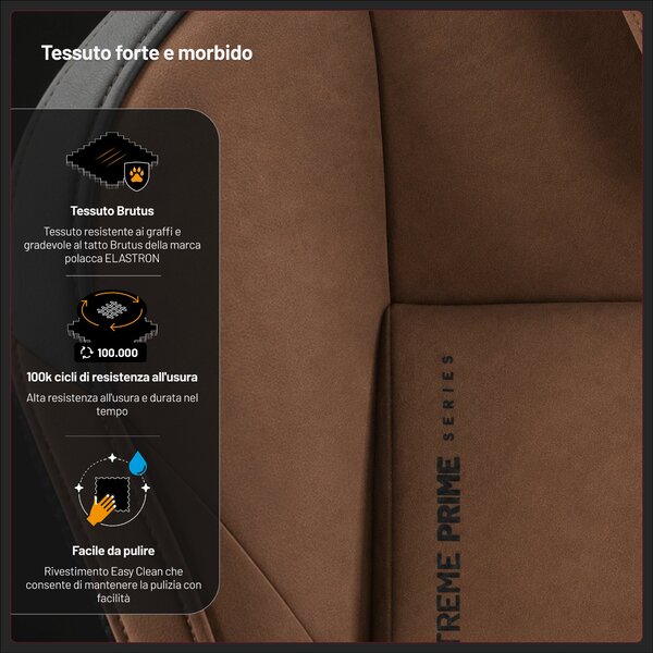 Sedia gaming in tessuto marrone, Normal Size: Diablo X.One Prime Cinnamon Brown