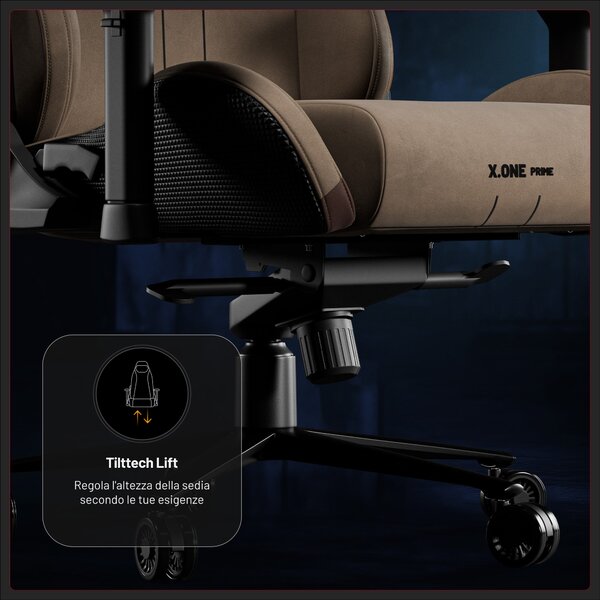 Sedia gaming in tessuto grigia, Normal Size: Diablo X.One Prime Elephant Grey