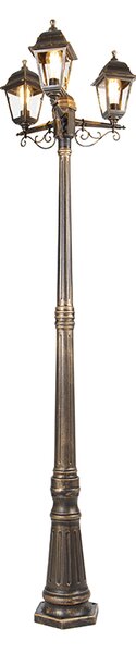 Lanterna smart oro antico 3 luci IP44 incl. Wifi ST64 - Capital