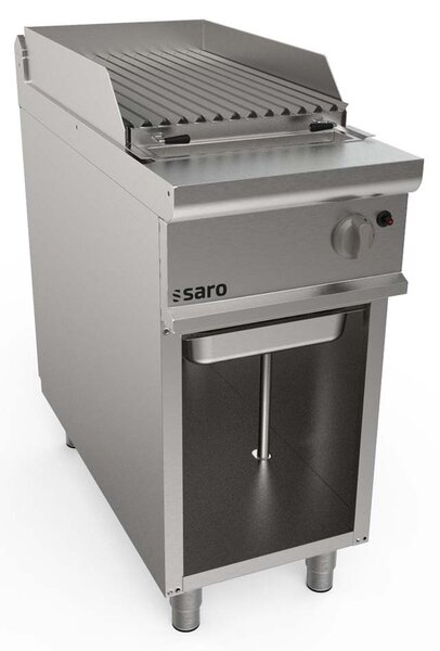 Griglia in pietra lavica Saro con supporto da 400 mm, modello Lq / Bs1Ba