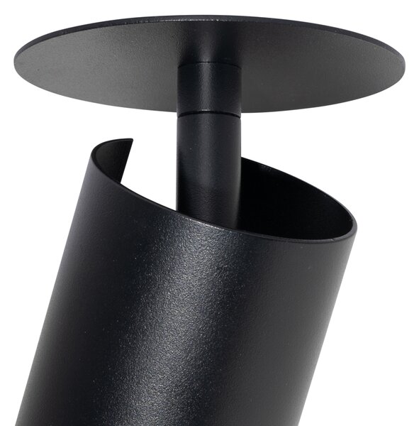 Set di 6 faretti da incasso moderni neri GU10 50mm - Chels
