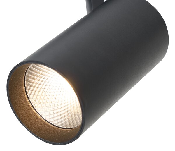 Faretto moderno nero per sistema a binario monofase con LED - Iconic Mark