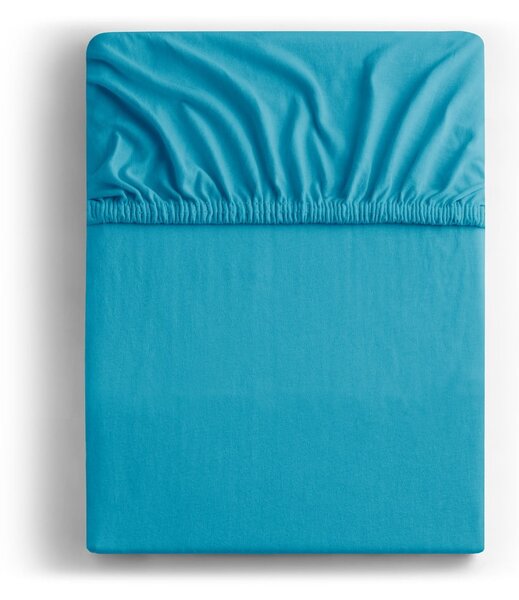 Lenzuolo con angoli blu in jersey 90x200 cm Amber – Restilo