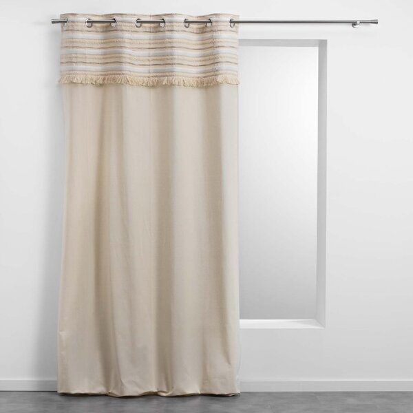 Tenda di colore naturale in cotone 140x240 cm Atlas – douceur d'intérieur