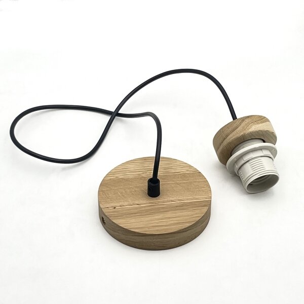 Brilagi - LED Lampadario a sospensione con filo ANTHONY 1xE27/60W/230V quercia/nero