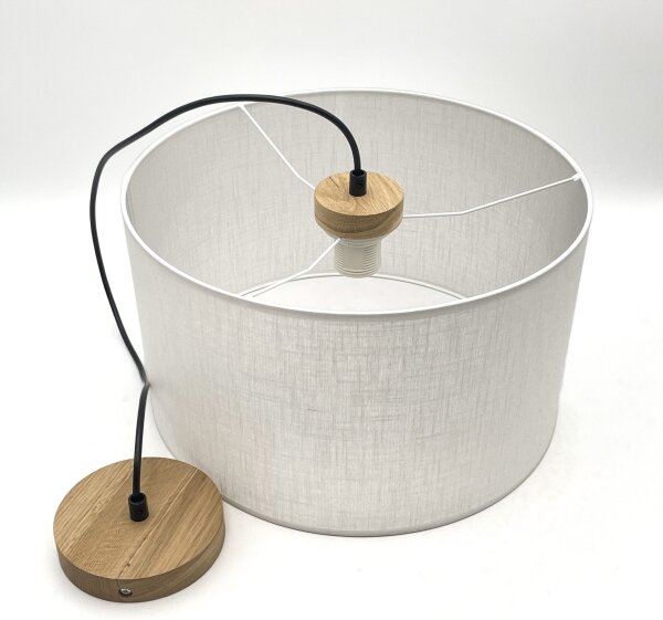 Lampadario a cavo ANTONIO 1xE27/60W/230V rovere
