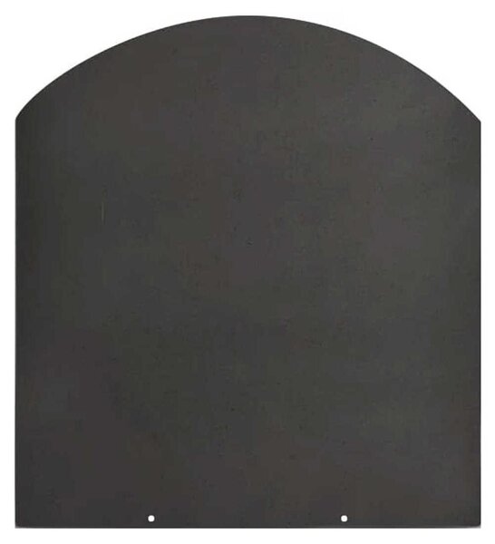 Pedana salvapavimento sotto stufa a legna e pellet in acciaio 100x90 cm