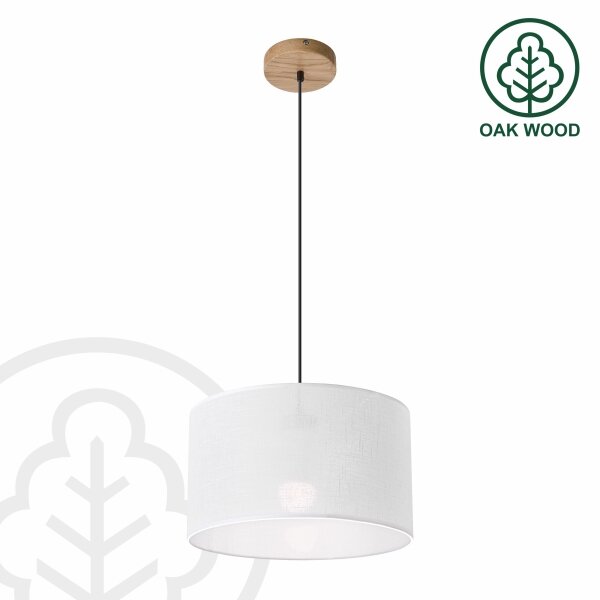 Lampadario a cavo ANTONIO 1xE27/60W/230V rovere
