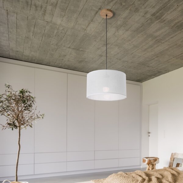 Lampadario a cavo ANTONIO 1xE27/60W/230V rovere