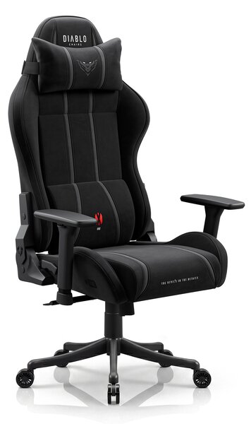 Sedia gaming in tessuto nera Diablo X-One 2.0 Burned Black Small