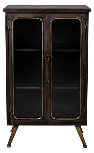 Vetrina nera in metallo 60x100x35 cm Denza – Dutchbone