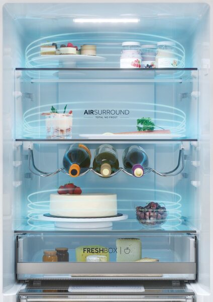 Haier Frigorifero Combinato No Frost Capacit 341 Litri Classe D colore Inox - HDW3618DNPK