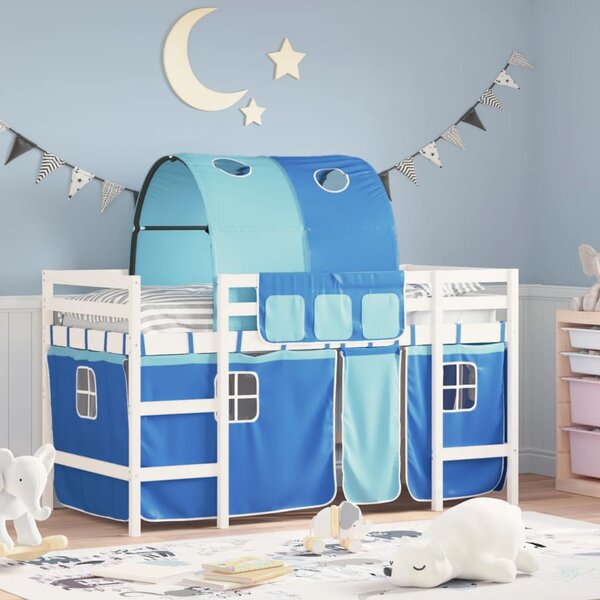 Mesana Letto Per Bambini 100x135 Cm - Colore Blu, Struttura Letto Child Di Dimensioni Contenute