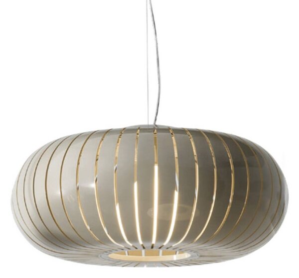Kartell Lampada a sospensione Teresa, Alluminio / Grigio / Zincato, Soggiorno / Sala da pranzo, Plastica, Design, Lampada a sospensione
