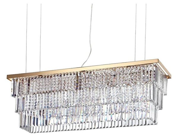 Ideal Lux - Lampadario di cristallo a sospensione MARTINEZ 8xE14/40W/230V