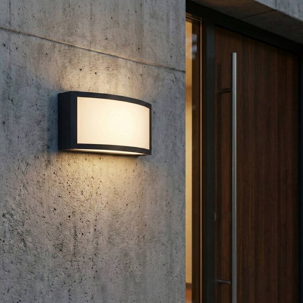 OSRAM Applique da esterni ENDURA CLASSIC CUADRA, dimmerabile, Alluminio / Grigio / Zincato, Alluminio, Moderno, Applique da esterni