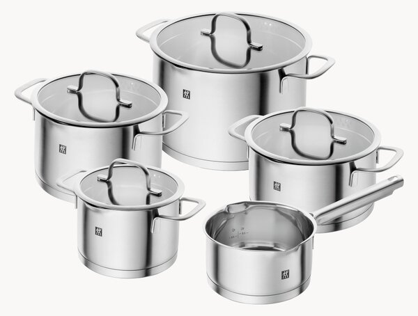 Batteria di pentole in acciaio inossidabile TrueFlow, set da 5