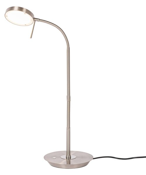 Lindby Sharani lampada LED da tavolo, CCT, nichel