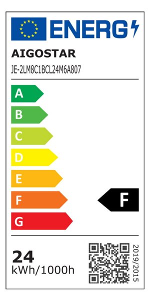Plafoniera Led 24W Cornice bianca rotonda Bianco freddo 6500K Aigostar