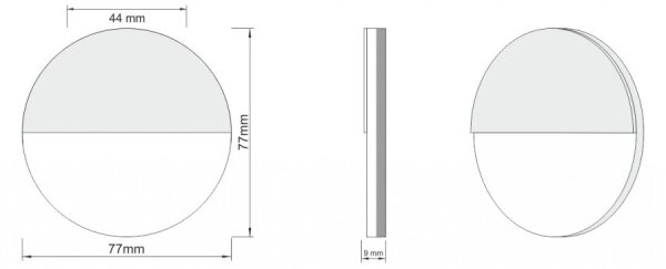LDST RO-01-B-BZ4 - Illuminazione LED per scale ROBIN 4xLED/1,2W/230V bianco 6500K