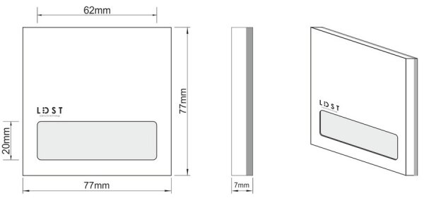 LDST AL-01-SZ-BC5 - Illuminazione LED per scale ALEX LED/1,2W/230V oro 3500K