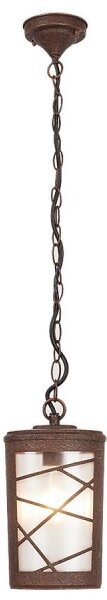 Rabalux 8758 - Lampada a sospensione da esterno PESCARA 1xE27/60W/230V IP44