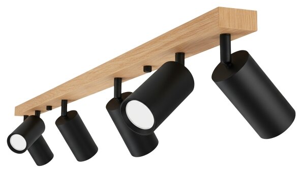 Brilagi - Faretto SELE 6xGU10/30W/230V nero/finitura rovere