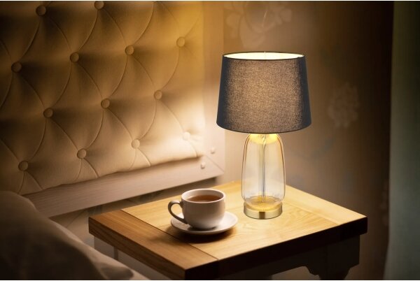 Globo 24142S - Lampada da tavolo CLASSY 1xE27/40W/230V nero/marrone