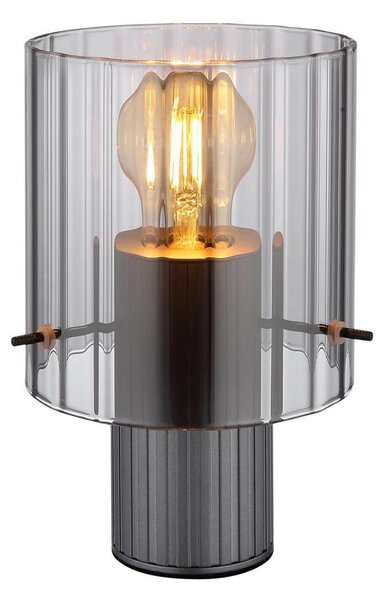 Globo 15904TS - Lampada da tavolo TULIVAR 1xE27/40W/230V diametro 14 cm grigio