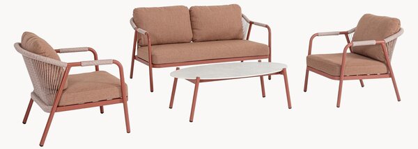 Set salotto da giardino con cuscini Miravet, set da 4