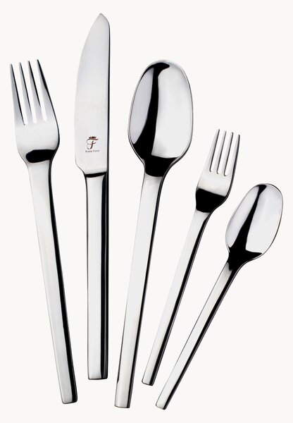 Set di 30 posate in acciaio inox lucido Karat, 6 persone