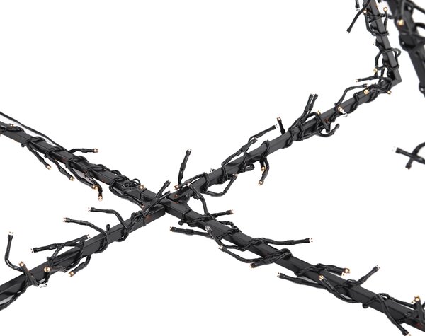 Albero di Natale nero con LED IP44 - Brilli