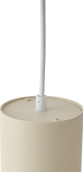 Lampada a sospensione moderna beige e bianca per sistema a binario monofase GU10 70mm - Iconic Holt