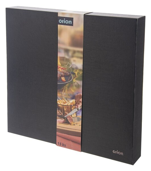 Posate argentate/di colore naturale in acciaio inox 15 pz – Orion