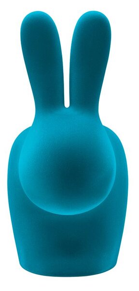 RABBIT CHAIR VELVET FINISH LIGHT BLUE 90010LB QEEBOO BLUE