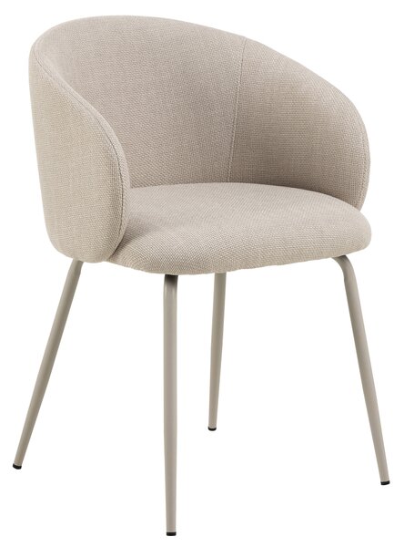 CLARA Beige (tessuto Basel 24)/gambe beige - SEDIA MODERNA IMBOTTITA PER SOGGIORNO/SALA DA PRANZO/UFFICIO LOFT