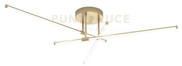 Elia/plgd o lampadario a soffitto a led in metallo oro verniciato 3