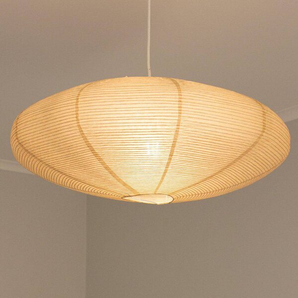 PR Home Lampada a sospensione Yuni, dimmerabile, Crema / Ambra, Soggiorno / Sala da pranzo, Carta / Lunolit / Lunopal, Scandinavo, Lampada a sospensione