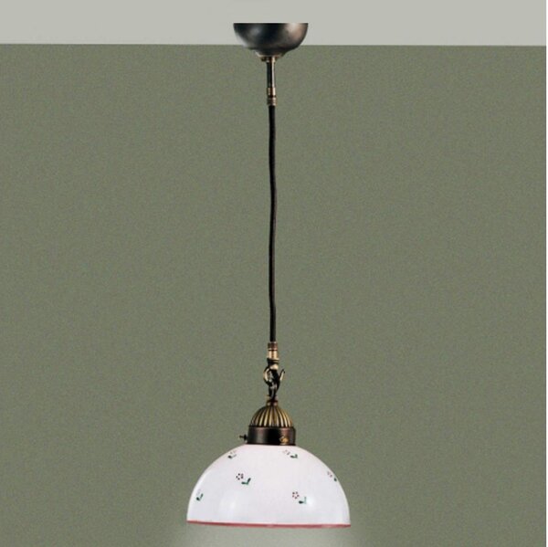 Kolarz 731.30.69 - Lampadario a sospensione con filo NONNA 1xE27/75W/230V diametro 20 cm rosso