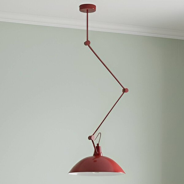 Lampada a sospensione Melos ALDEX, dimmerabile, Rosso, Soggiorno / Sala da pranzo, Metallo, Scandinavo, Lampada a sospensione