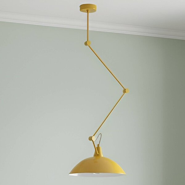 Lampada a sospensione Melos ALDEX, dimmerabile, Giallo / Arancione, Soggiorno / Sala da pranzo, Metallo, Scandinavo, Lampada a sospensione