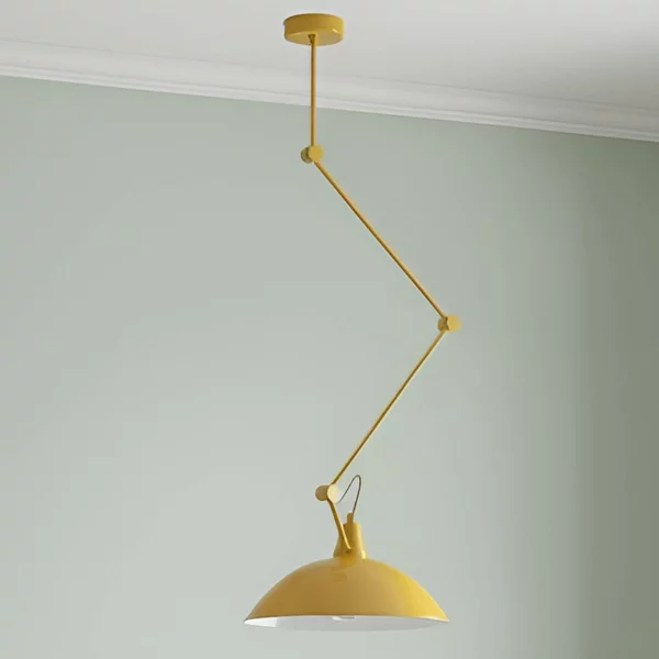 Lampada a sospensione Melos ALDEX, dimmerabile, Giallo / Arancione, Soggiorno / Sala da pranzo, Metallo, Scandinavo, Lampada a sospensione
