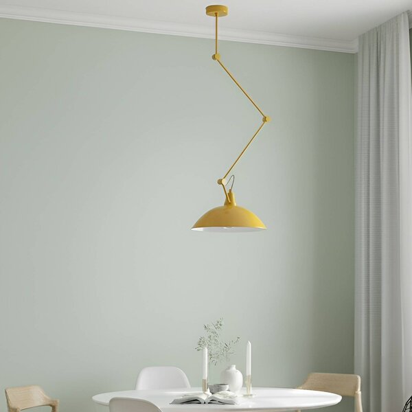 Lampada a sospensione Melos ALDEX, dimmerabile, Giallo / Arancione, Soggiorno / Sala da pranzo, Metallo, Scandinavo, Lampada a sospensione