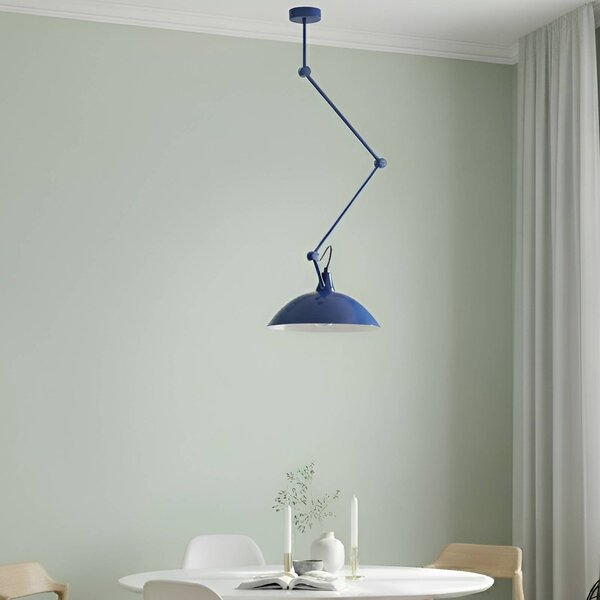 Lampada a sospensione Melos ALDEX, dimmerabile, Blu, Soggiorno / Sala da pranzo, Metallo, Scandinavo, Lampada a sospensione