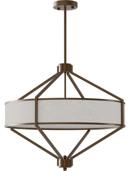 Open Design OR85846 - Lampadario a stelo ZUNDO 4xE27/15W/230V marrone/beige