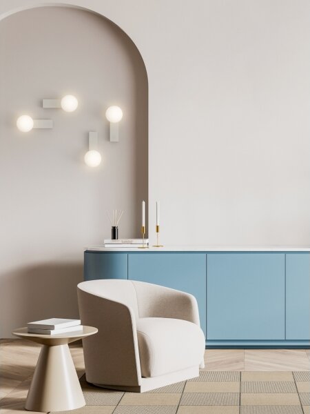 Open Design OR85549 - Applique da parete per bagno BOLETTA 1xG9/8W/230V IP44 beige